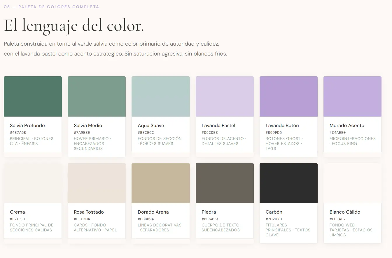 Paleta de color Naiara Cuartero