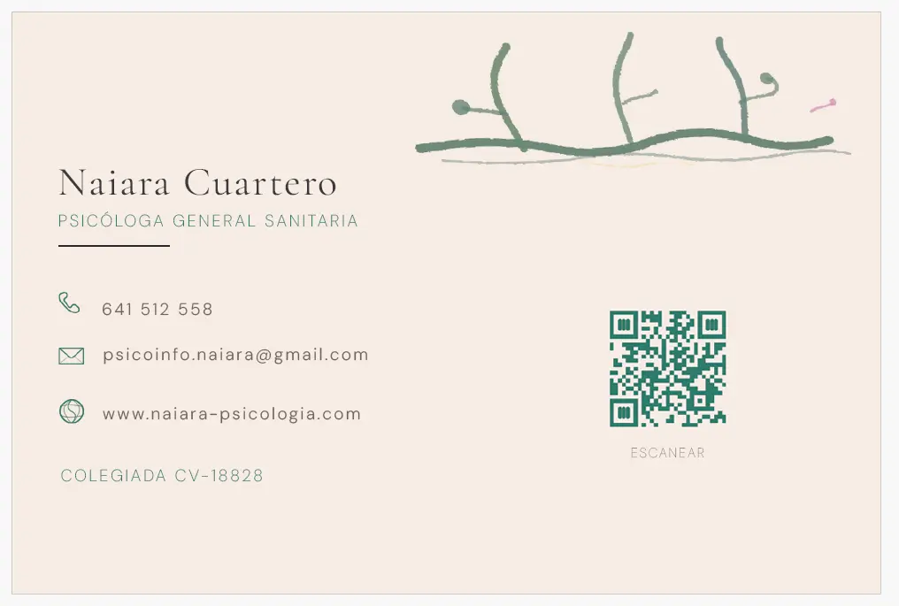 Tarjeta de visita Naiara Cuartero