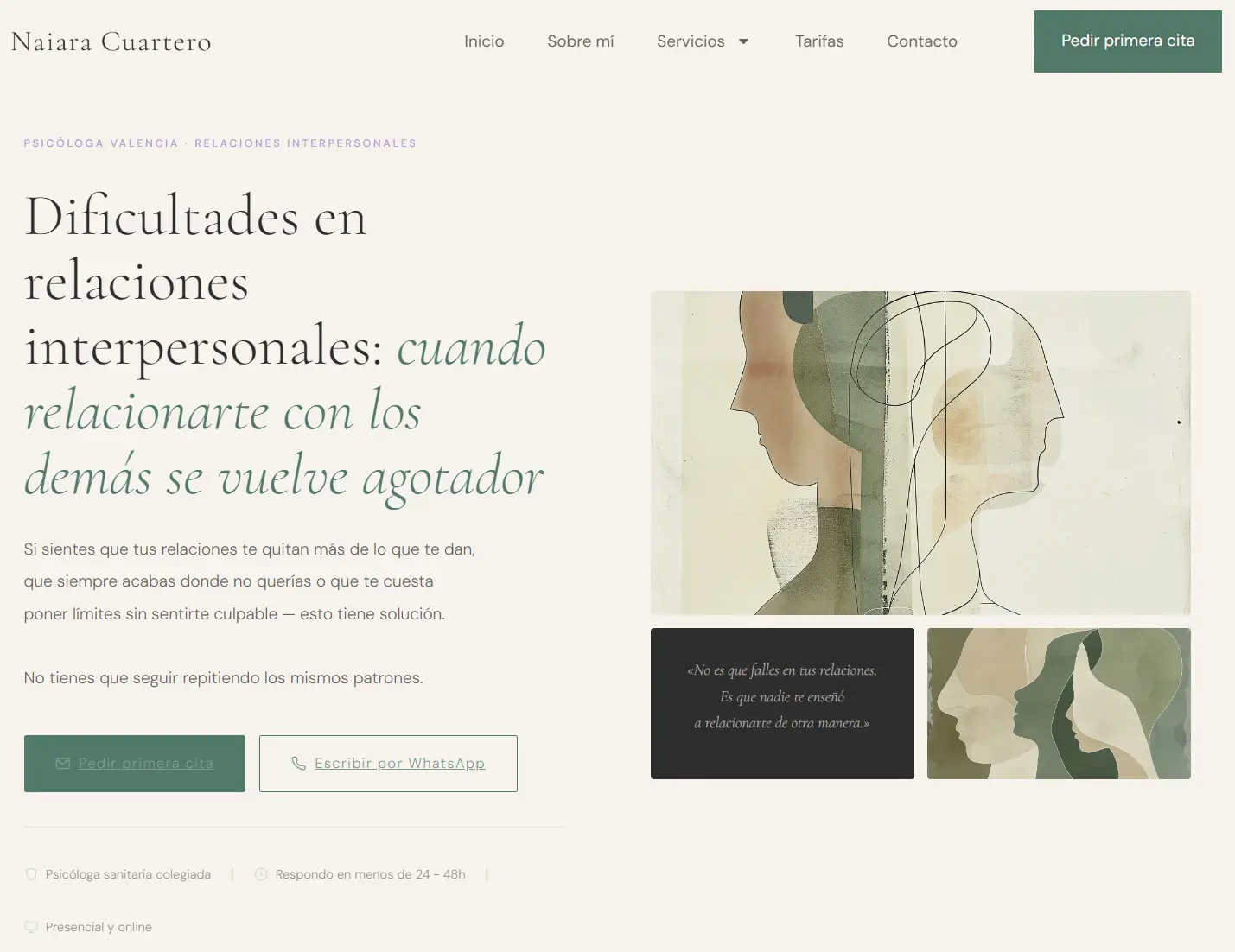 Perfil web Naiara Cuartero